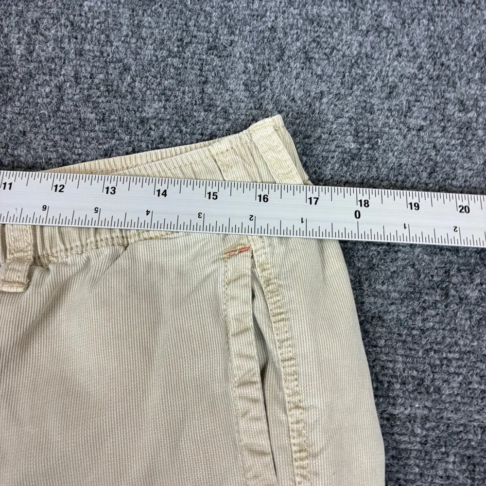 Tommy Bahama Mens Size Large 32x28 Tan White Striped Tencel Cotton Relaxed Pants